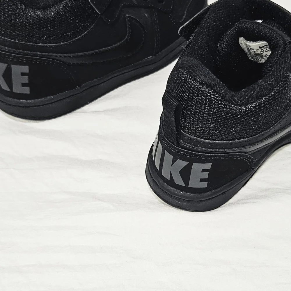 Nike Court All-Black High-Top Shoes - Picture 8 of 9
